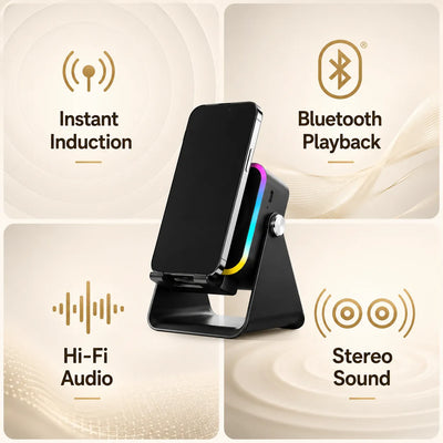 Wireless Bluetooth Speaker with Phone Stand