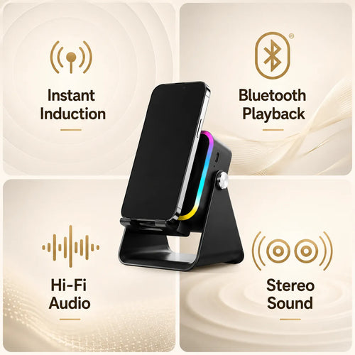 Wireless Bluetooth Speaker with Phone Stand