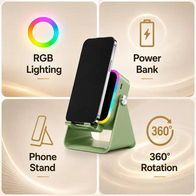 Wireless Bluetooth Speaker with Phone Stand
